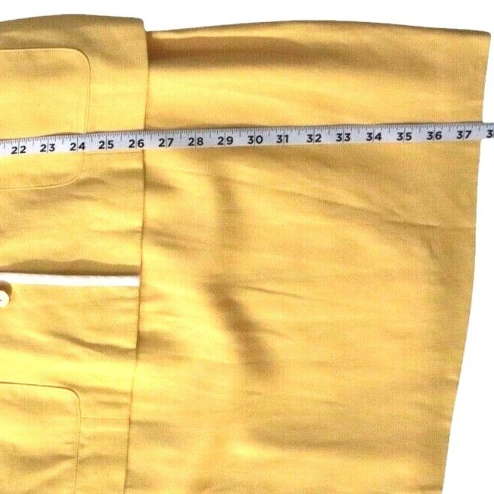 Talbots Petite Women's Midi Dress Suite Yellow Office Lady Professional Size 10 - Picture 5 of 7